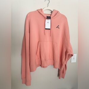 Jordan Women's Brooklyn Fleece Pullover Hoodie NWT 1x color Madder Root